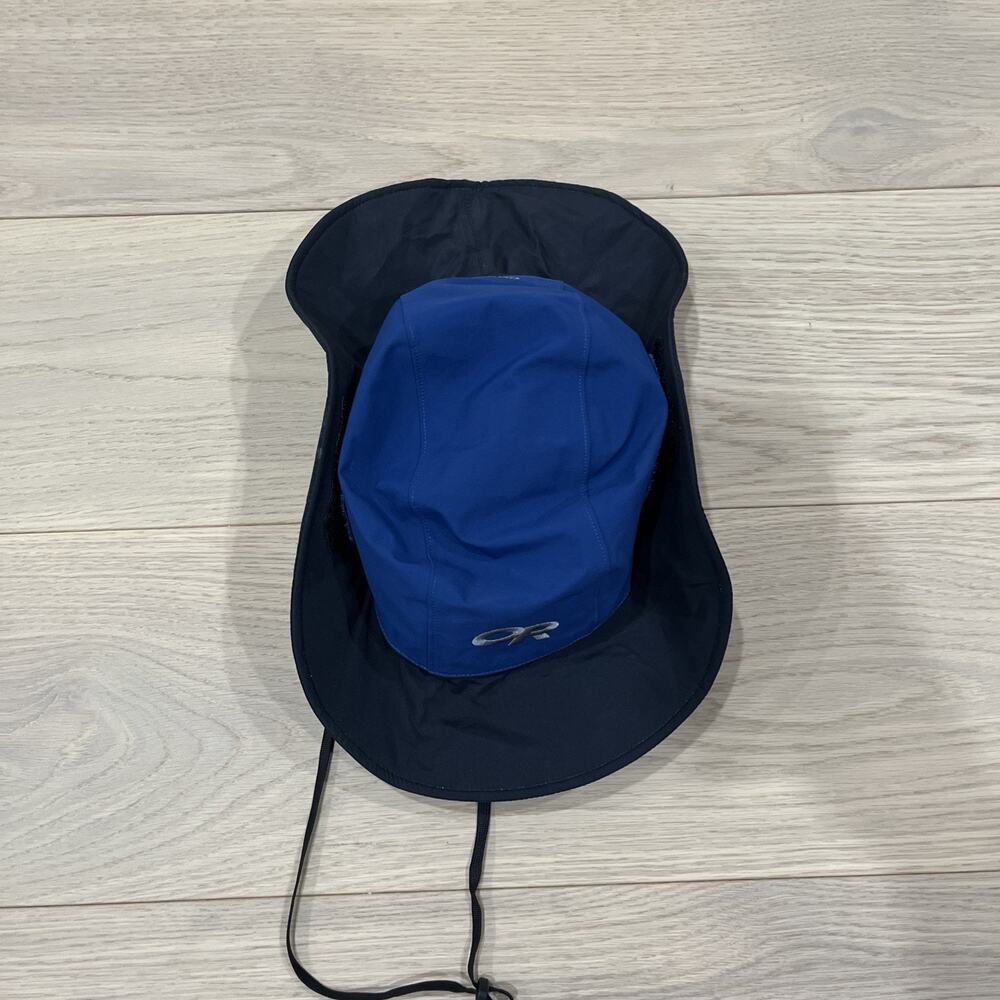 Outdoor Research OR Gore-Tex Blue / Black Sombrero Boonie Bucket Hat Size Small - Picture 2 of 9